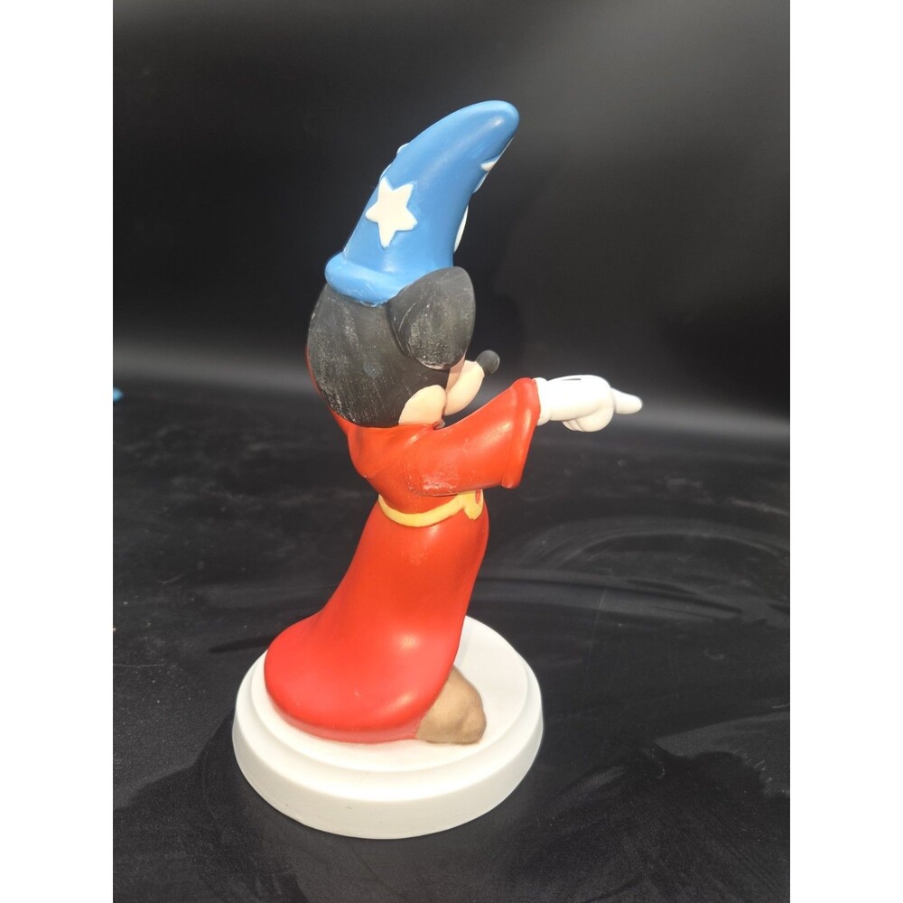 Vintage DISNEY Porcelain Mickey Mouse FANTASIA WIZARD 8" Figurine - Picture 9 of 14